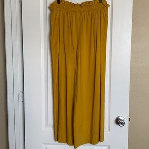 High waist wide leg pants